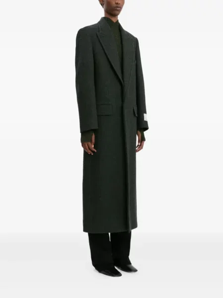 Palton Victoria Beckham de lână verde