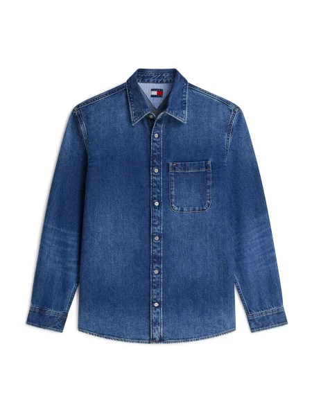 Tommy Jeans Cămașă închis albastru