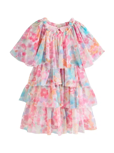 Next Rochie Rara crem / aqua / portocaliu / roz deschis albastru