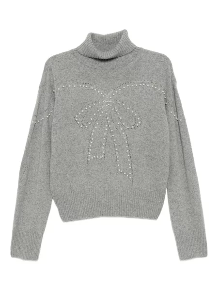 Top Kimhekim z perełkami szary