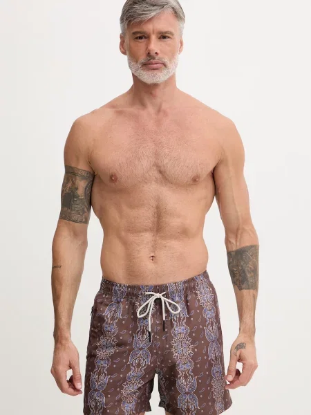 OAS pantaloni scurți de baie pentru bărbați maro