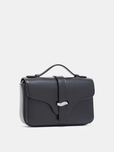 Кожаная сумка Emporio Armani черная