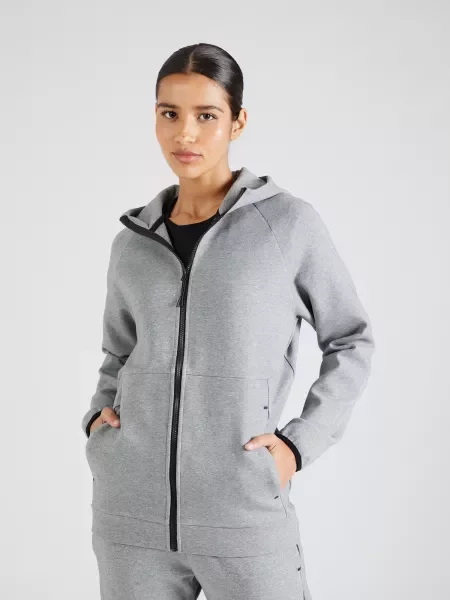 Hanorac din fleece Hummel din fleece cu strasuri alb