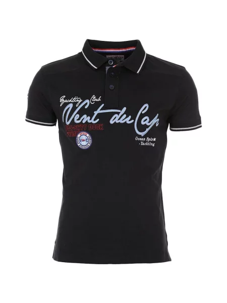 Polo majica Vent Du Cap crna
