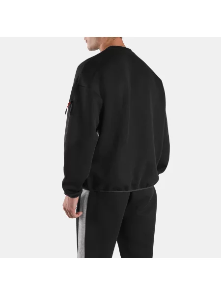 Reebok bluza Dreamblend Spacer z okrągłym dekoltem male Black/Athletic Grey Marl Size: czarna