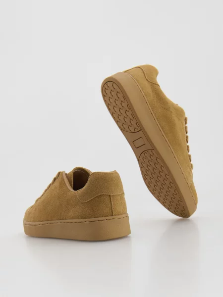 Кожаные кеды Reserved бежевые