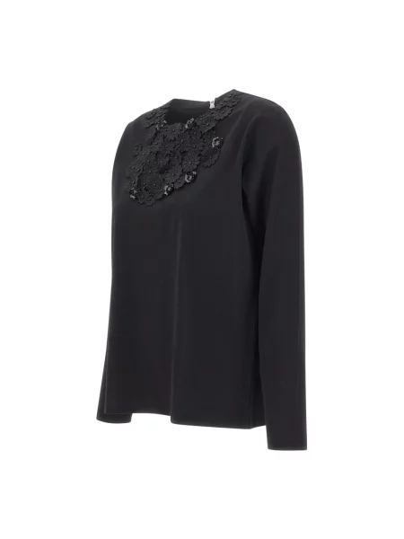 Lniany top Elena Miro' czarny