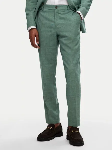 Selected Homme Společenské kalhoty zelená