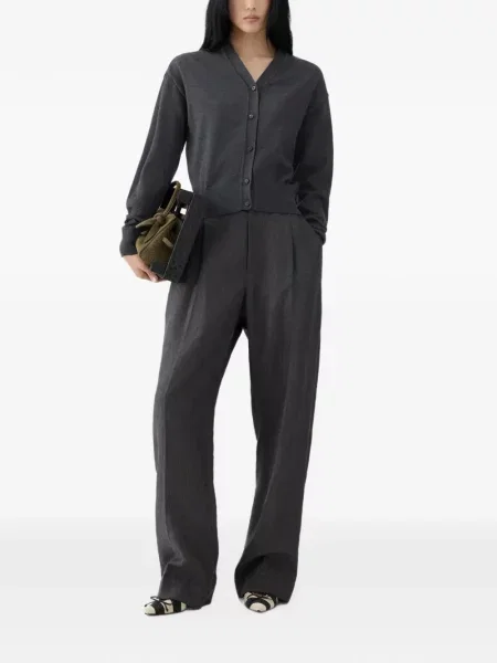Cardigan Jacquemus cu broderie gri