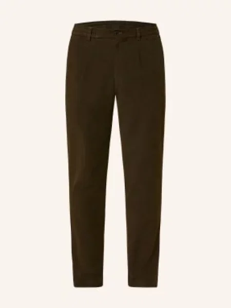Barbour Kostýmové Kalhoty Ve Stylu Joggingových Kalhot Jennings Tailored Fit brown hnědé