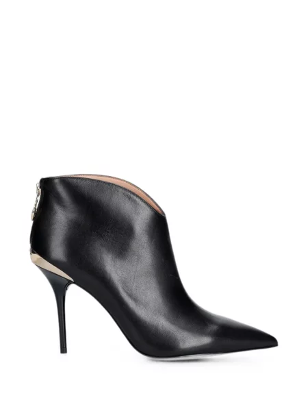 Cizme scurte Love Moschino cu autograf negru