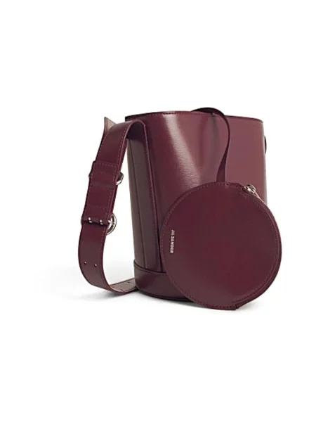 Torebka Jil Sander skórzana czerwona