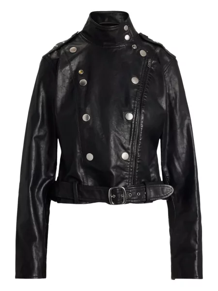 Kožna prugasta trčanje polo majica Polo Ralph Lauren bijela