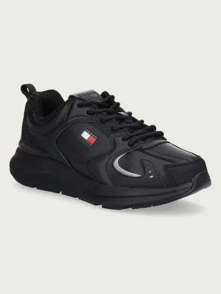 Sneakers Tommy Jeans Tommy Jeans Lth Runner negru