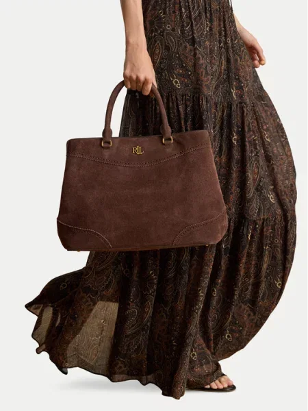 Geantă LAUREN RALPH LAUREN maro