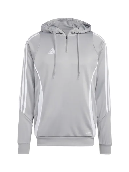 ADIDAS PERFORMANCE Športna majica siva bela