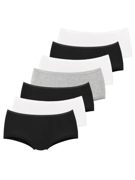 VIVANCE Spodnje hlače pegasto siva / črna bela