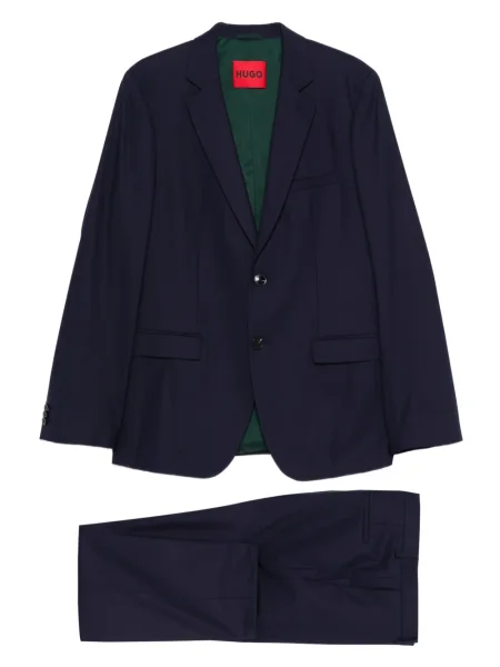 Costum Hugo de lână de costum albastru