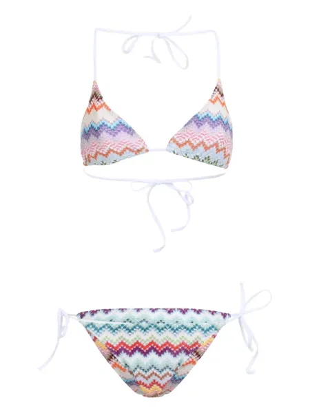 Bikini Missoni alb
