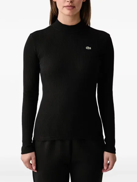 Top Lacoste tricotate negru