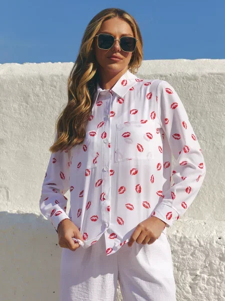 Сорочка Seventeen віскоза/поліестер білий