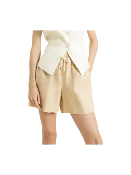 Bermudy Eleventy casual beżowe