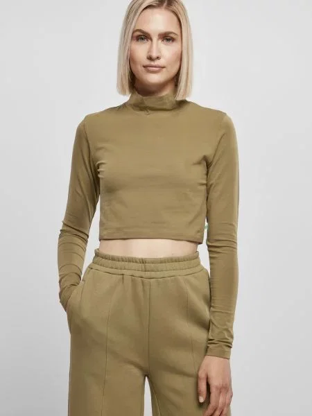 Heláncă Urban Classics cu mâneci lungi lungă kaki