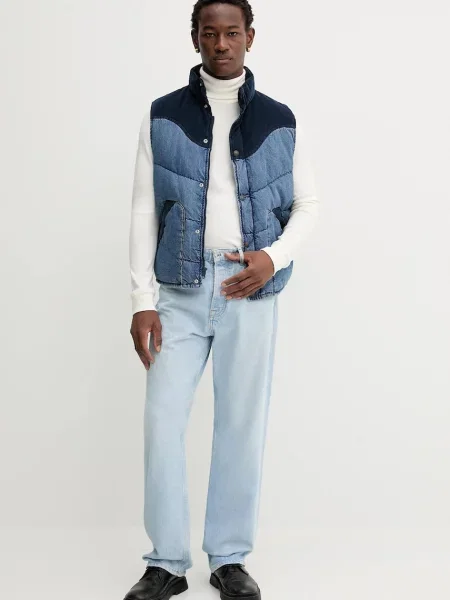 Levi's bezrękawnik puchowy zimowy niebieski