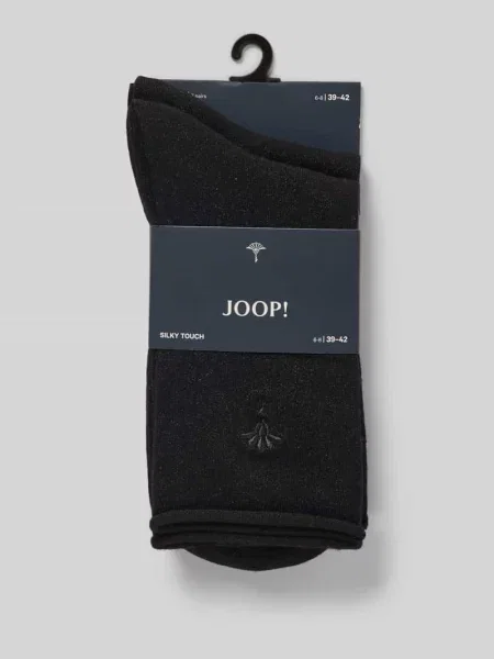 Skarpety z wyhaftowanym logo Joop! Collection czarne