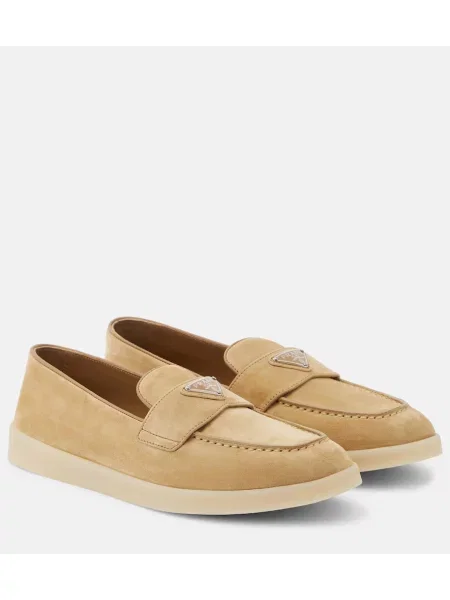Loaferke Prada iz semiša rjava