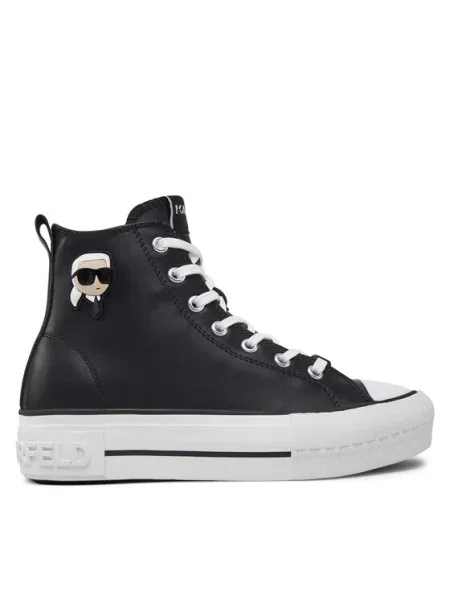 Кожени кецове Karl Lagerfeld KAMPUS MAX NFT черно