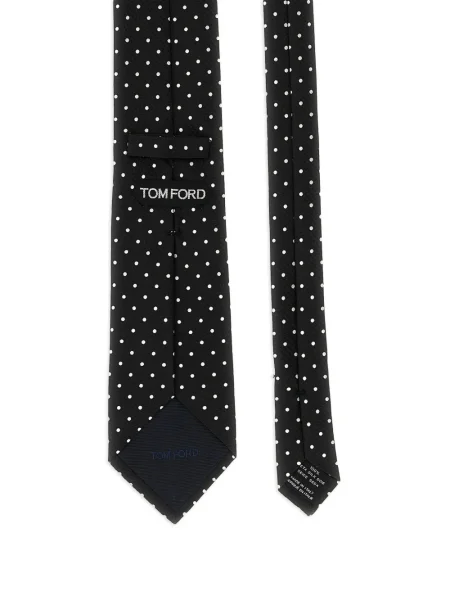 Cravată Tom Ford cu buline negru