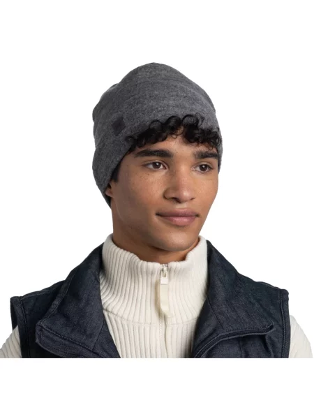 Textilní doplňky Buff Merino Fleece Hat Beanie šedý