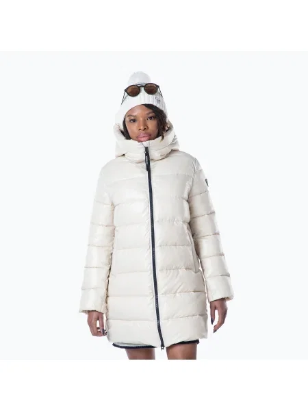 Дамско пухено яке Rossignol Shiny Parka fog бежово