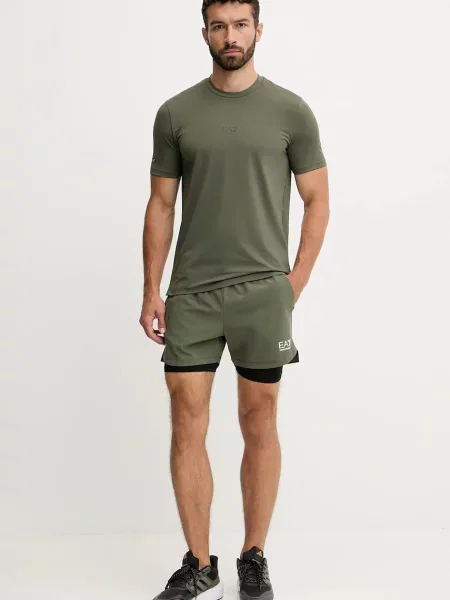 Emporio Armani Kratka majica za vadbo zelena