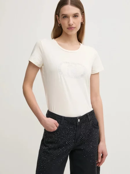 Majica kratkih rukava Liu Jo za žene bež