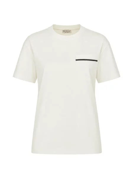 Tricou Brunello Cucinelli alb