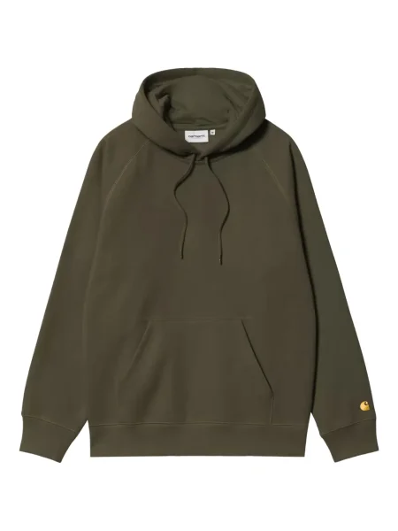 Hanorac cu glugă Carhartt Wip cu glugă verde