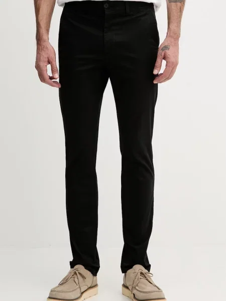 Lacoste pantaloni regular pentru bărbați din cu negru