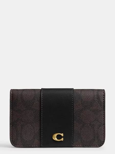 Coach etui na karty czarny