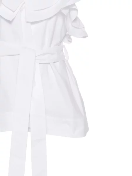 Bluzka Parosh z falbankami biała