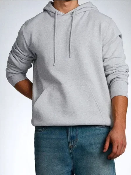 Sinsay Bluza hoodie basic szary