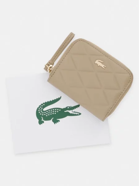 Lacoste pénztárca női bőr bézs