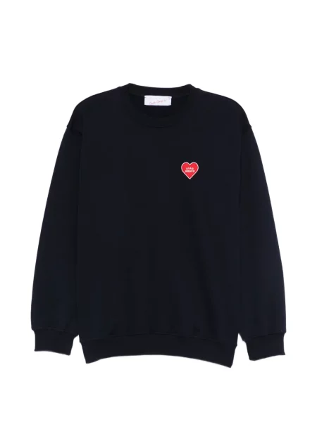 Hanorac Giada Benincasa cu aplicații cu motiv cu inimi albastru