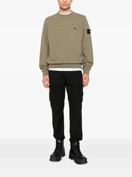 Hanorac Stone Island cu strasuri verde