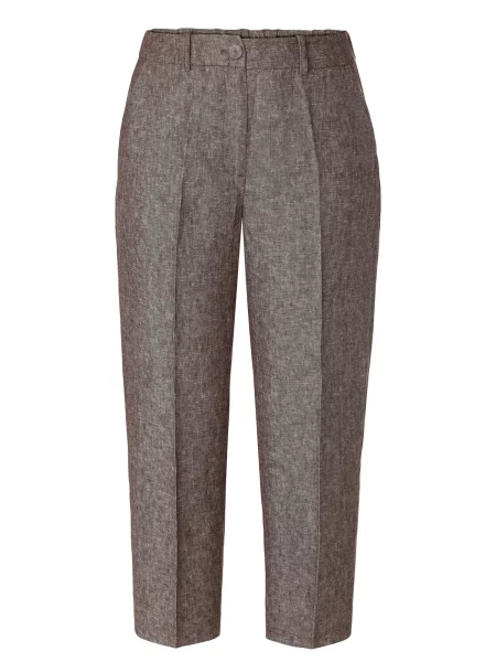 TATUUM Pantaloni cu dungă Semiko ciocolatiu