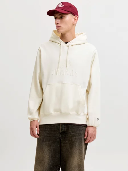 Geacă Jack & Jones de lână alb