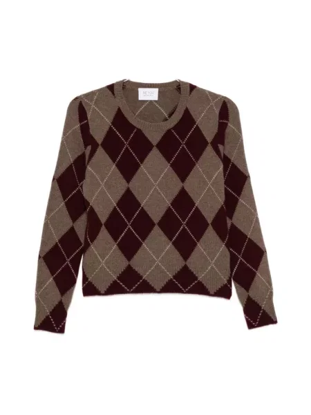 Sweter Be You z wzorem argyle