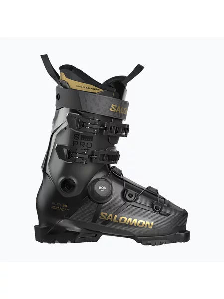 Încălțăminte de schi pentru femei Salomon S/PRO Supra S Boa 95 W black/beluga met/gold met negru