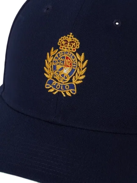 Czapka z daszkiem Polo Ralph Lauren w kratkę z twillu biznesowa niebieska